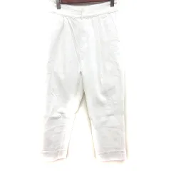 メルローズ MELROSE パンツ デニム ジーンズ ストレート ロング 2 白 ホワイト /RTのサムネイル
