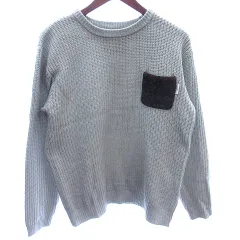 アーバンリサーチ サニーレーベル URBAN RESEARCH Sonny Label ハリスツイード Harris Tweed ニット セーター 長袖 L グレー /AUのサムネイル