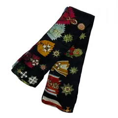 【中古品】UNDERCOVER アンダーカバー N6S67 シルク 勲章 総柄 ストール 服飾雑貨 【187-260328-cs-11-izu】のサムネイル