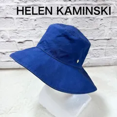 HELEN KAMINSKI ヘレンカミンスキー ハット つば広 帽子 コットン キャンバス ブルー チャームのサムネイル