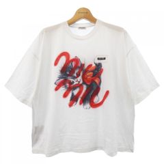 ミュウミュウ miu miu✨人気リボン ロゴTシャツ 白/半袖Tシャツ/プラダ ミュウミュウ miu miu✨人気リボン ロゴTシャツ 白/半袖Tシャツ/プラダ