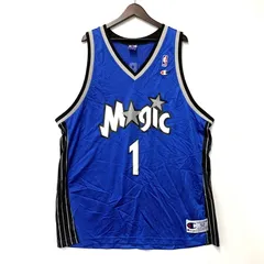 【中古品】Champion チャンピオン ORLANDO MAGIC #1 MCGRADY GAME SHIRT オーランド マジック マグレディ ゲームシャツ 韓国製 【146-260319-as-16-izu】のサムネイル