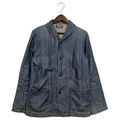 【中古品】BLUE BLUE ブルーブルー SHAWL COLLAR HEMP DENIM COVERALL ショールカラー ヘンプ デニム カバーオール アウター 【146-260312-kh-16-izu】のサムネイル