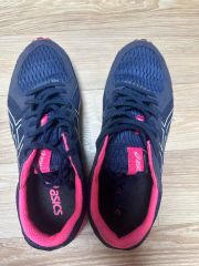 期間限定お値下げ!ASICS 紺色/ピンク 安全靴レディース23㎝ - メルカリ