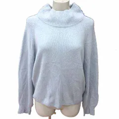 ストラ Stola. ニット セーター ハイネック ラクーン 長袖 F 青 ブルー /YKのサムネイル