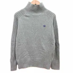 ロデオクラウンズ Rodeo Crowns ニット セーター ハイネック ロゴ刺しゅう 長袖 グレー /YKのサムネイル