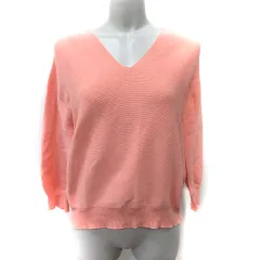 ルージュヴィフ Rouge vif ニット カットソー 長袖 サーモンピンク /YIのサムネイル