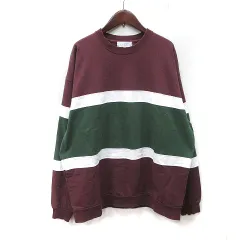 ビーミングバイビームス B:MING LIFE STORE by BEAMS トレーナー スウェット 長袖 ボーダー 長袖 L マルチカラー /YIのサムネイル