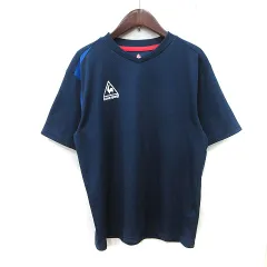 ルコックスポルティフ le coq sportif カットソー Vネック 半袖 M 紺 ネイビー /YIのサムネイル