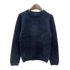 サムシング something EDWIN ニット セーター 長袖 ウール アルパカ混 M 紺 ネイビー /MNのサムネイル