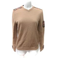 ランバン スポール LANVIN SPORT ニット カットソー Vネック 長袖 38 M 茶 ブラウン /YIのサムネイル