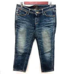 ルクスルフト Luxluft パンツ デニム ジーンズ ストレート クロップド 27 インディゴ /RTのサムネイル