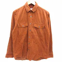 シーケーカルバンクライン ck Calvin Klein シャツ コーデュロイ 長袖 M 茶 キャメル /YKのサムネイル