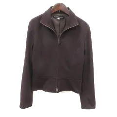 ミッシェルクラン MICHEL KLEIN ジャケット ジップアップ 総裏地 40 紫 パープル /MSのサムネイル