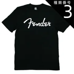 (種類3：Large) [Fender] Spaghetti Logo Tee 2 (Black) - フェンダー Tシャツのサムネイル