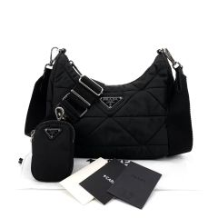 PRADA プラダ メタルアップリケ ロボット ナイロン ショルダーバッグ 