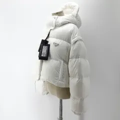 展示商品級 PRADA プラダ コンバーチブル クロップド レディース ショート ダウン アウターのサムネイル
