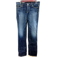 セオリーリュクス theory luxe パンツ デニム ジーンズ ストレート ロング ダメージ加工 40 インディゴ /RTのサムネイル