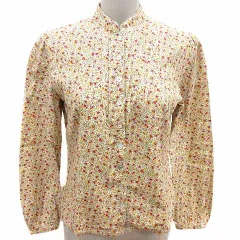 スピック＆スパン ノーブル Spick&Span Noble impression de paris シャツ ブラウス 花柄 長袖 アイボリー 白 ホワイト /YKのサムネイル