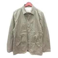 ジョセフアブード JOSEPH ABBOUD ステンカラージャケット ジップアップ 背抜き L ベージュ /MNのサムネイル