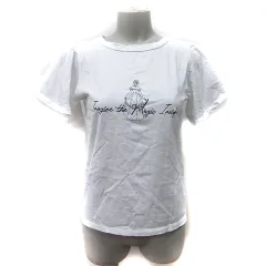 レッセパッセ LAISSE PASSE Tシャツ カットソー 半袖 フレア袖 レースアップ 38 M 白 ホワイト /YIのサムネイル