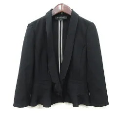 ジルスチュアート JILL STUART ジャケット ショールカラー S 黒 ブラック /YIのサムネイル
