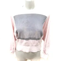 ファーファー furfur トレーナー クルーネック 長袖 F ピンク グレー /RTのサムネイル