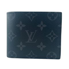 [Used] LOUIS VUITTON Louis Vuitton Portefeuille Marco M62545 Monogram Eclipse Canvas Black Men's Wallet 26018946 RD