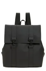 レインズ レディース バッグ バックパック・リュックサック Rains MSN Cargo Waterproof Backpack BLACK ブラックのサムネイル