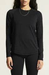 クラフト レディース トップス シャツ Craft Collective Long Sleeve TShirt BLACK ブラックのサムネイル