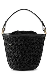 ヘレンカミンスキー レディース バッグ Helen Kaminski Ama Braided Raffia Bucket Bag CHARCOAL チャコールのサムネイル