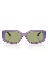 ヴォーグ レディース アクセサリー サングラス・アイウェア VOGUE 55mm Rectangular Sunglasses GREEN グリーンのサムネイル