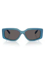 ヴォーグ レディース アクセサリー サングラス・アイウェア VOGUE 55mm Rectangular Sunglasses BLUE ブルーのサムネイル
