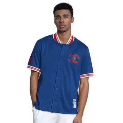 スターター メンズ ボトムス ハーフパンツ・ショーツ ジャケット Menstarteroyal Chicago Cubs ButtonUp Short Sleeve Jacket Royalのサムネイル