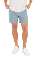 ハーレー メンズ ボトムス ハーフパンツ・ショーツ ショートパンツ コットン Hurley Volley Solid Cotton Drawstring Shorts WORKER BLUE ブルーのサムネイル