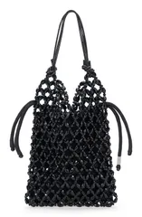 スタウド レディース バッグ STAUD Karla Crystal Beaded Shoulder Bag BLACK ブラックのサムネイル