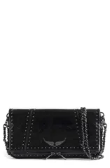 ザディグ エ ヴォルテール レディース バッグ レザー Zadig Voltaire Rock Leather Crossbody Bag BLACK ブラックのサムネイル