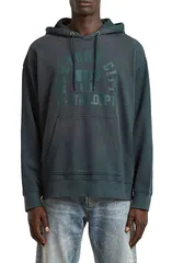 ジースター メンズ アウター パーカー・スウェット ロゴ グラフィック GSTAR Logo Graphic Hoodie DARK PATRIOT BLUE ブルーのサムネイル