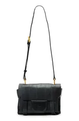 オールセインツ レディース バッグ ミニ AllSaints Mini Ursa Eel Embossed Crossbody Bag BLACK ブラックのサムネイル