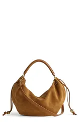 メイドウェル レディース バッグ スエード Madewell The Camren Gathe red Suede Shoulder BagED COGNACのサムネイル