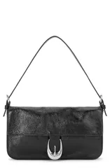 スタウド レディース バッグ レザー STAUD Harlow Leather Shoulder Bag BLACK ブラックのサムネイル