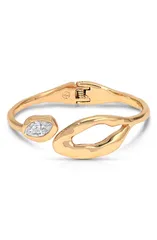 エティカ レディース アクセサリー ブレスレット・バングル・アンクレット Ettika Molten Marquise Crystal Hinge Cuff Bracelet GOLD ゴールドのサムネイル
