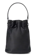 スタウド レディース バッグ ミニ サテン STAUD Lila Satin Mini Bucket Bag BLACK ブラックのサムネイル