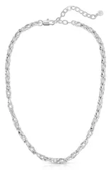 エティカ レディース アクセサリー ネックレス・チョーカー レース Ettika Sculpted Links Necklace SILVER シルバーのサムネイル