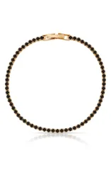 エティカ レディース アクセサリー ブレスレット・バングル・アンクレット ミニ Ettika Minimalist Cubic Zirconia Tennis Bracelet BLACK ブラックのサムネイル