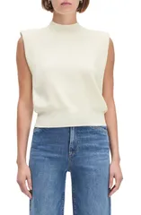 フェイバリット ドーター レディース トップス シャツ モックネック セーター Favorite Daughter The Whitney Mock Neck Crop Sweater IVORY アのサムネイル