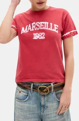 アーバンアウトフィッターズ レディース トップス シャツ コットン グラフィック BDG Urban Outfitters Marseille Relaxed Cotton Graphic TShirのサムネイル
