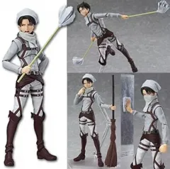 フィギュア figma リヴァイ お掃除ver. 「進撃の巨人」 ワンダーフェスティバル2014夏&GOODSMILE ONLINE SHOP限定【10日以内発送】のサムネイル