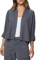 スプレンディット レディース トップス シャツ Splendid Joanne ButtonUp Shirt ICE NAVY ネイビーのサムネイル