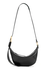オールセインツ レディース バッグ レザー AllSaints Luna Leather Crossbody Bag BLACK ブラックのサムネイル